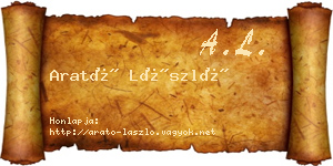 Arató László névjegykártya